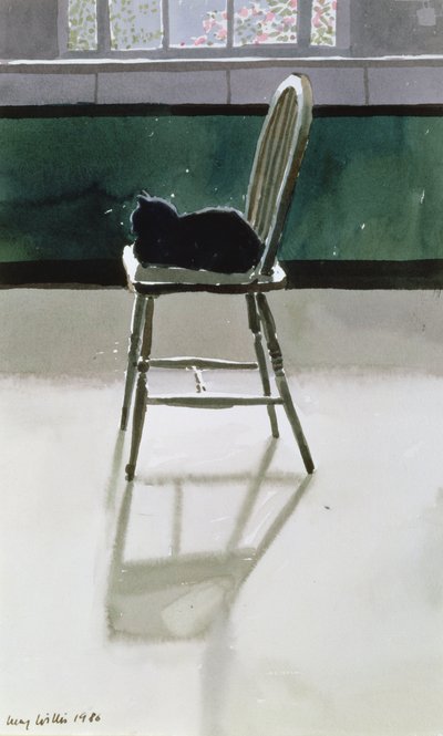 Gato en una silla, 1986 de Lucy Willis